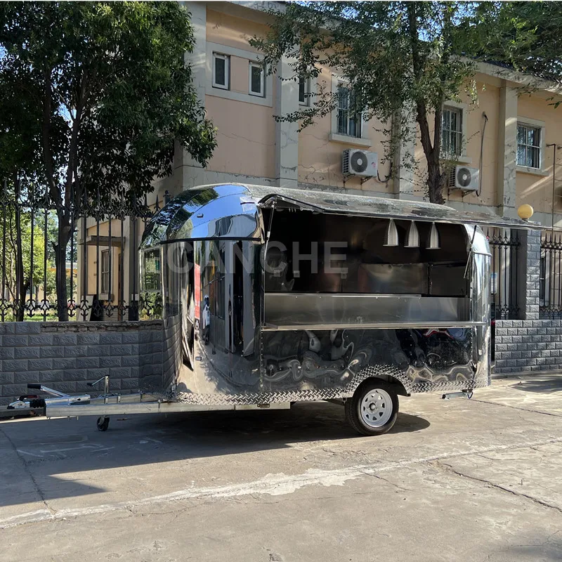 

Китайский поставщик, красочная уличная Мобильная тележка для еды, уникальная тележка для еды от производителя, фургон для еды