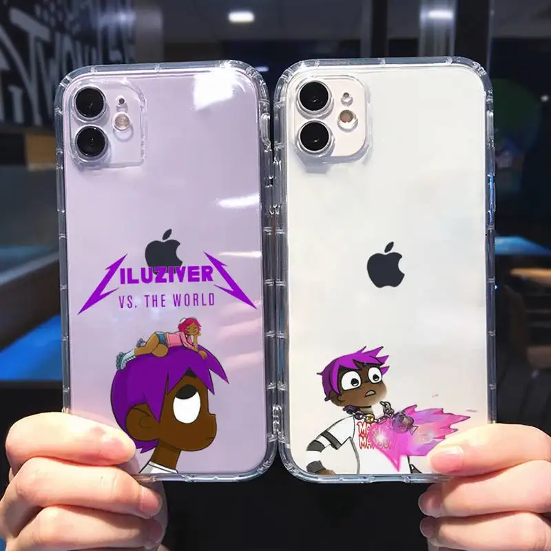 

Cartoon Lil Uzi Vert Eternal Atake Rapper Phone Case for iPhone11 12 13Pro Max X XS XR SE 6 7 8 Plus Clear Silicone Cover Fundas