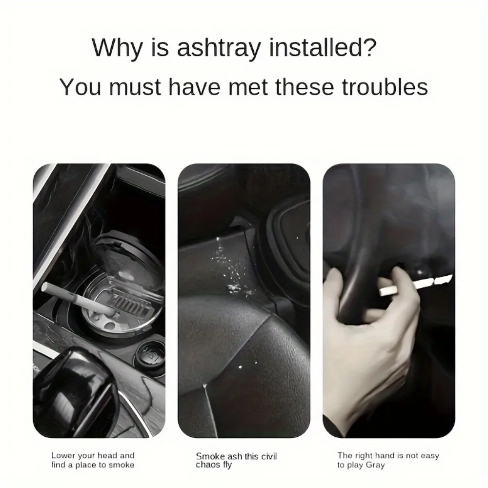 Автомобильная Пепельница С Усовершенствованным Ветрозащитным Дизайном И Легким