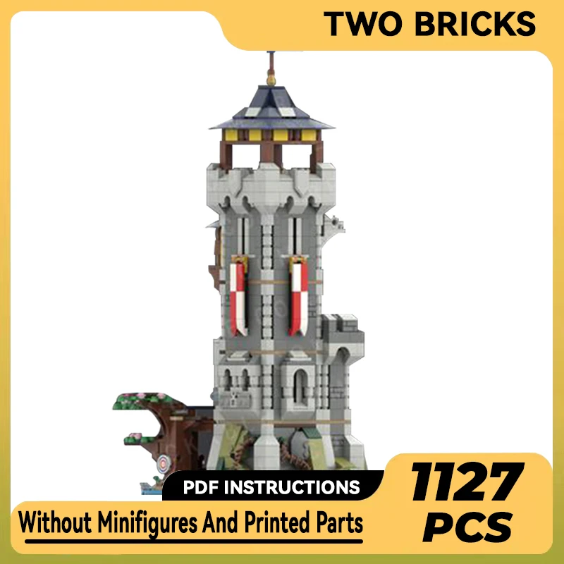 

Конструктор Moc модульный, модульная модель замка, башня стражей, технические кирпичи, сборка «сделай сам», игрушки для детей, праздничные подарки