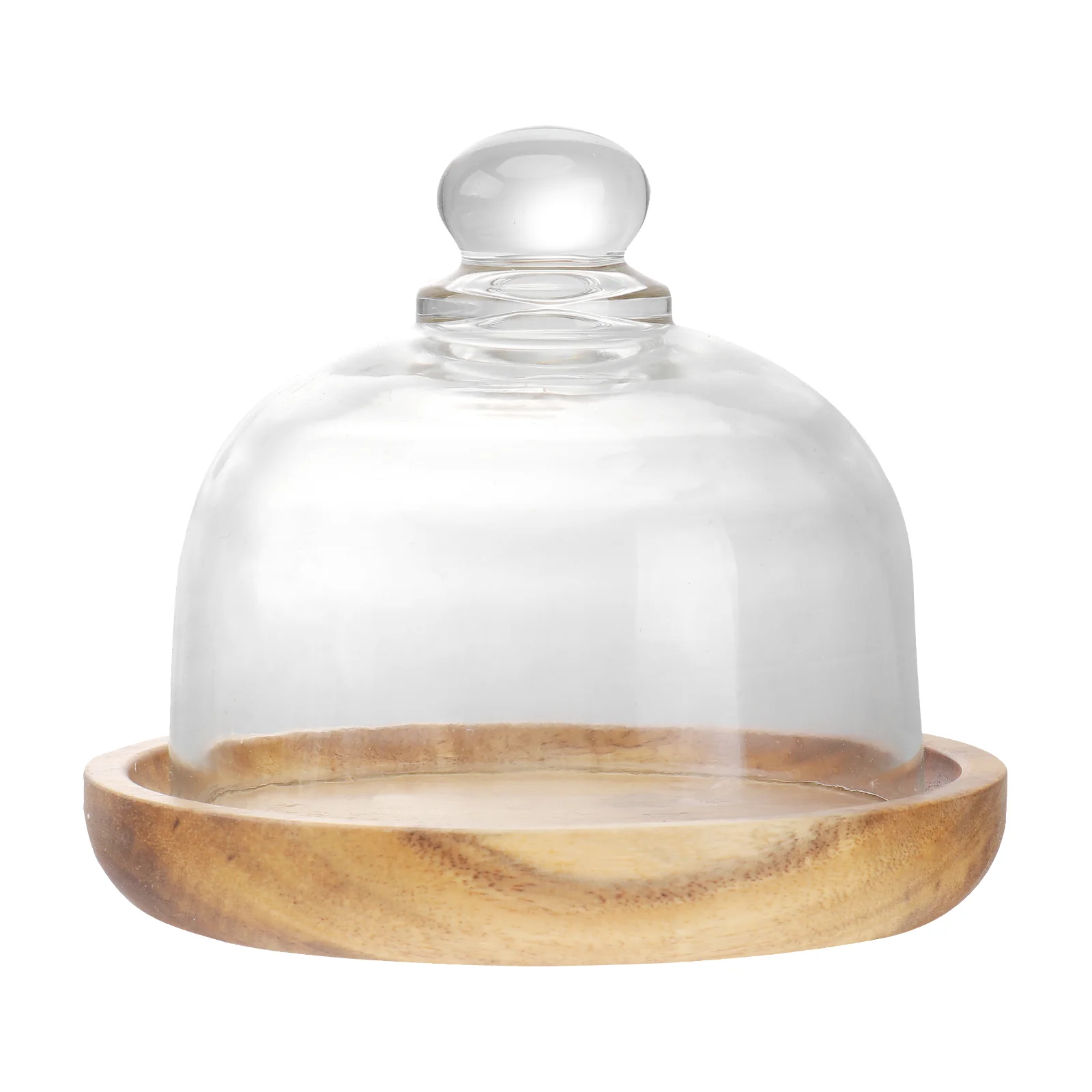 

Cake Dome Standcover Glass Dessert Plate Display Mini Serving Lid Cupcake Trayfor Wood Platter Cloche Holder Bell Round Jar