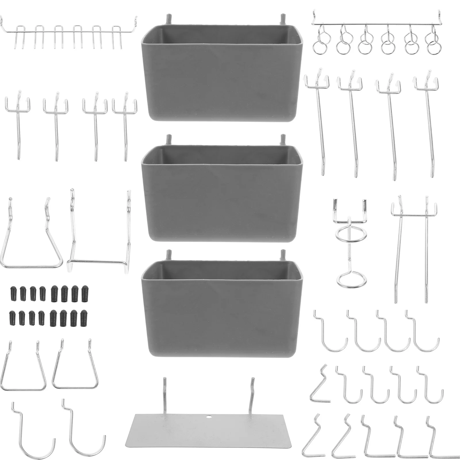 

140 Pcs Nail Board Hook Garage Organizing Pegboard Suite Tool Storage Solutions Accessories Abs Hooks