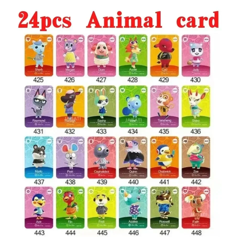 Карты Amiibo Animal Crossing New Horizons Серии 1-5 Mini NFC Villagers Marshmallow Ankhah Marshal Clen Для NS...