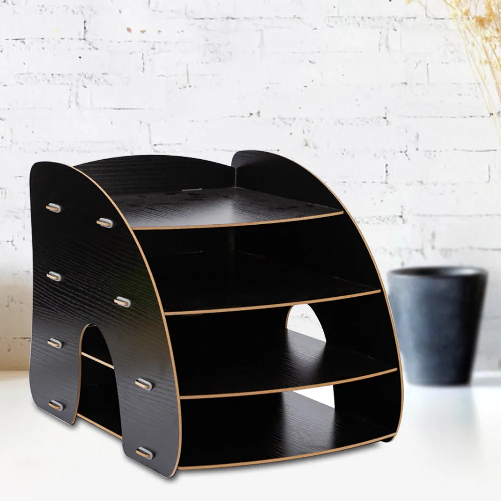 ArC-образный многослойный журнал A4 Подставка для книг и файлов Органайзер Офис