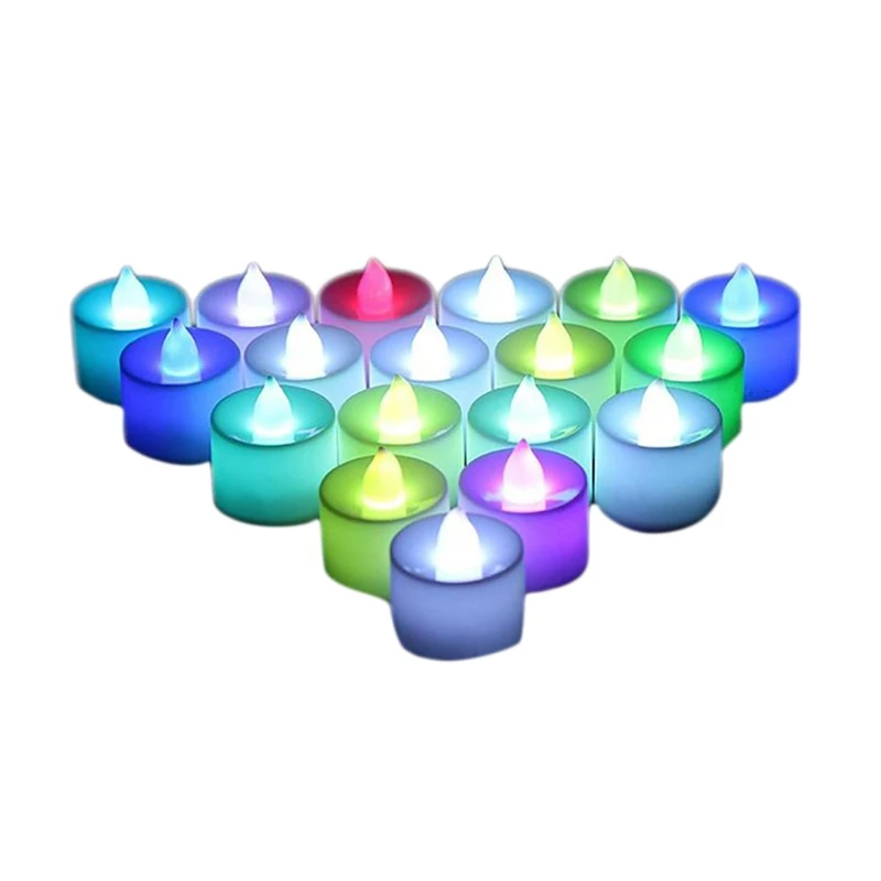 

СВЕТОДИОДНЫЙ цветной градиентный Электронный светильник, Свеча для дня рождения, Дня Святого Валентина, Свадебное предложение, реквизит