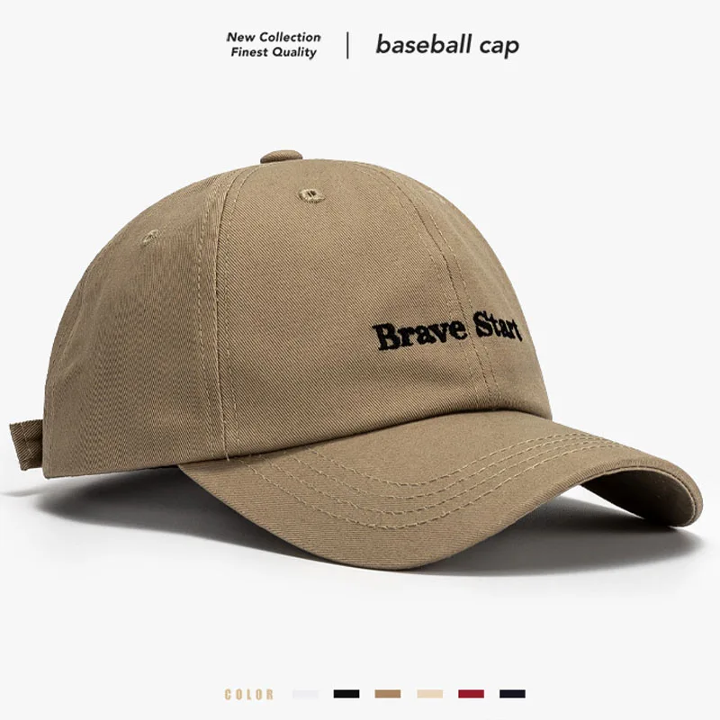 

Бейсболка BISENMADE для мужчин и женщин, уличная мягкая Кепка с вышивкой храбрости и надписью, с защитой от солнца
