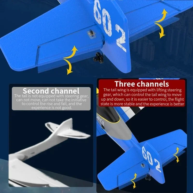 Фото KF602 RC Самолет Профессиональный 2,4G Радио Пульт Дистанционного Управления Самолет EPP Пенопласт Планер Летающая Модель Игрушки Для Детей Подарки №3