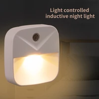 night light with us eu plug smart motion sensor led night lamp wall lights for home aisle wc bedside lamp for hallway pathway
