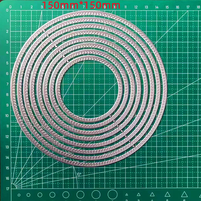 

New Round Nesting Circle Metal Cutting Dies Stencil for DIY Scrapbooking Photo Album Decorative Embossing Paper Cards No Stamps