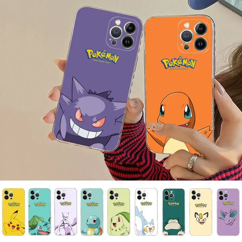 

BANDAI Japan Anime Pokemon Phone Case for iPhone 11 12 13 mini pro XS MAX 8 7 6 6S Plus X 5S SE 2020 XR case