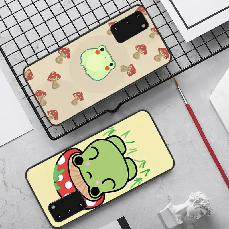 

Mushroom frog Phone Case for Samsung S20 lite S21 S10 S9 plus for Redmi Note8 9pro for Huawei Y6 cover