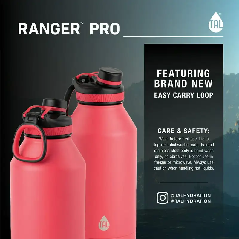 

Steel Ranger Water Bottle 64 fl oz, Pink