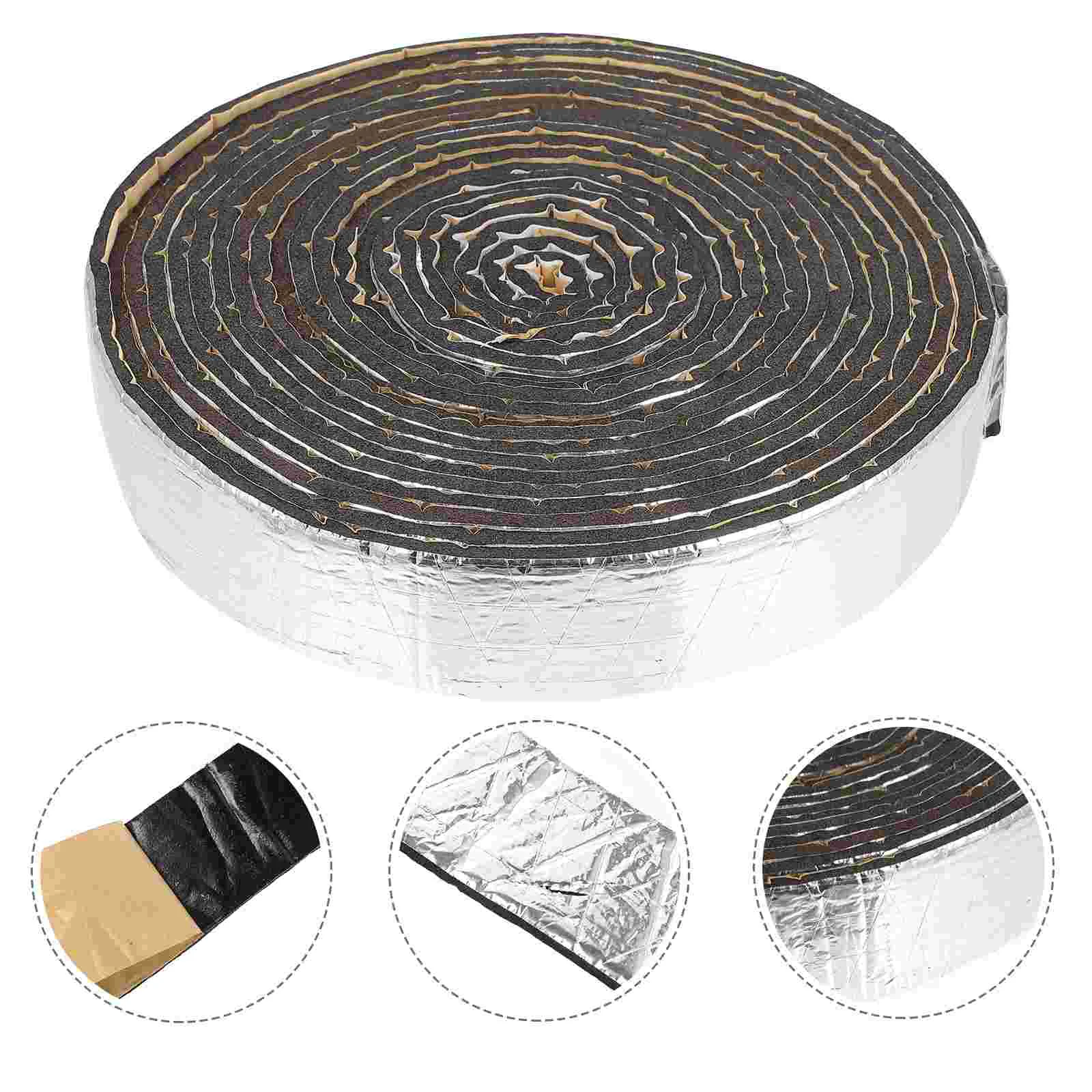 

Pipe Tape Insulation Heat Waterwrap Soundproof Pad Panel Foamresistant Silicone Tube High Temperature Engine Inch Pipes Foiled