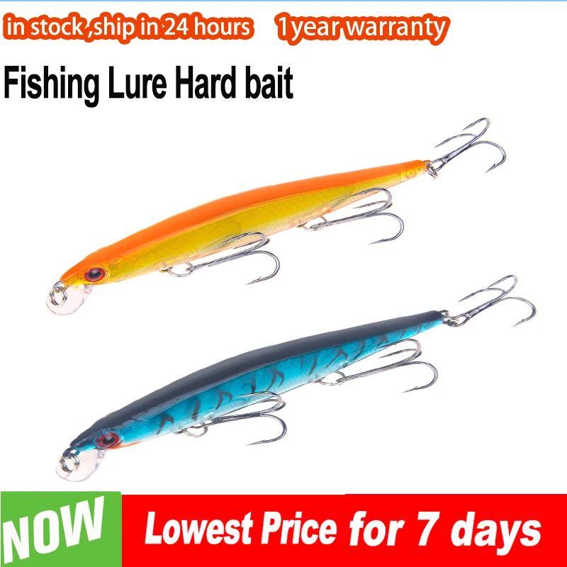 

1Pcs Minnow Fishing Lures 11cm Crankbait Wobbler Perch Laser Artificial Hard Bait Pike Carp Bass Floating Swimbait Pesca