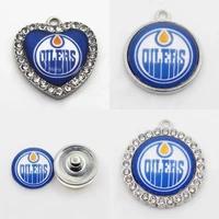 us ice hockey team edmonton chams oilers dangle charms diy necklace earrings bracelet bangles buttons sports jewelry accessories