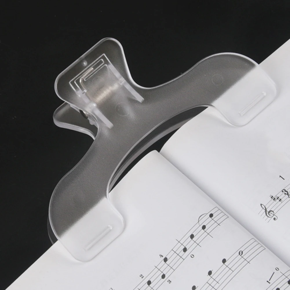 2 прозрачный пластиковый книжный лист музыкальный зажим простое средство для