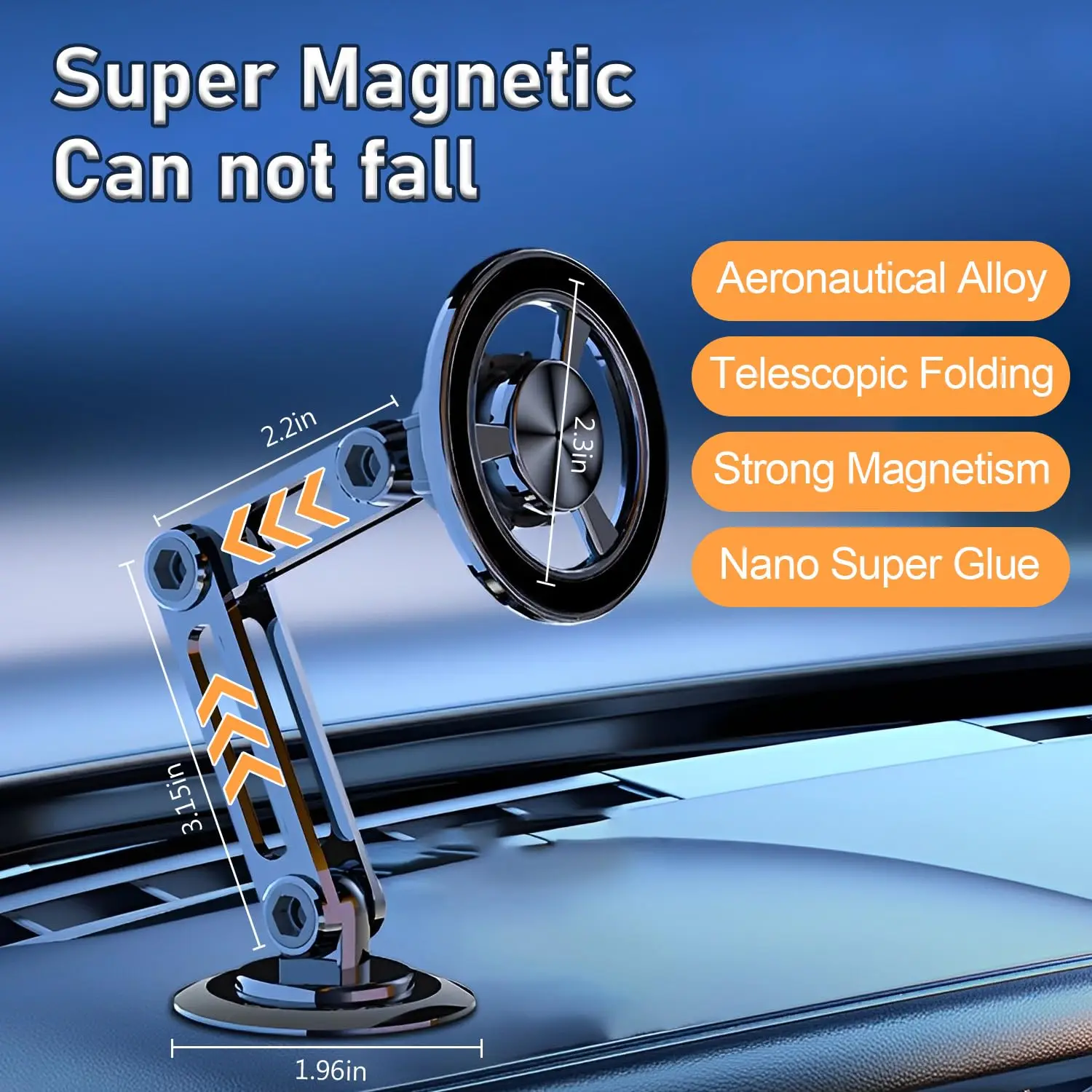 Совместимый С MagSafe Металлический Сильный Магнитный Автомобильный Держатель Для