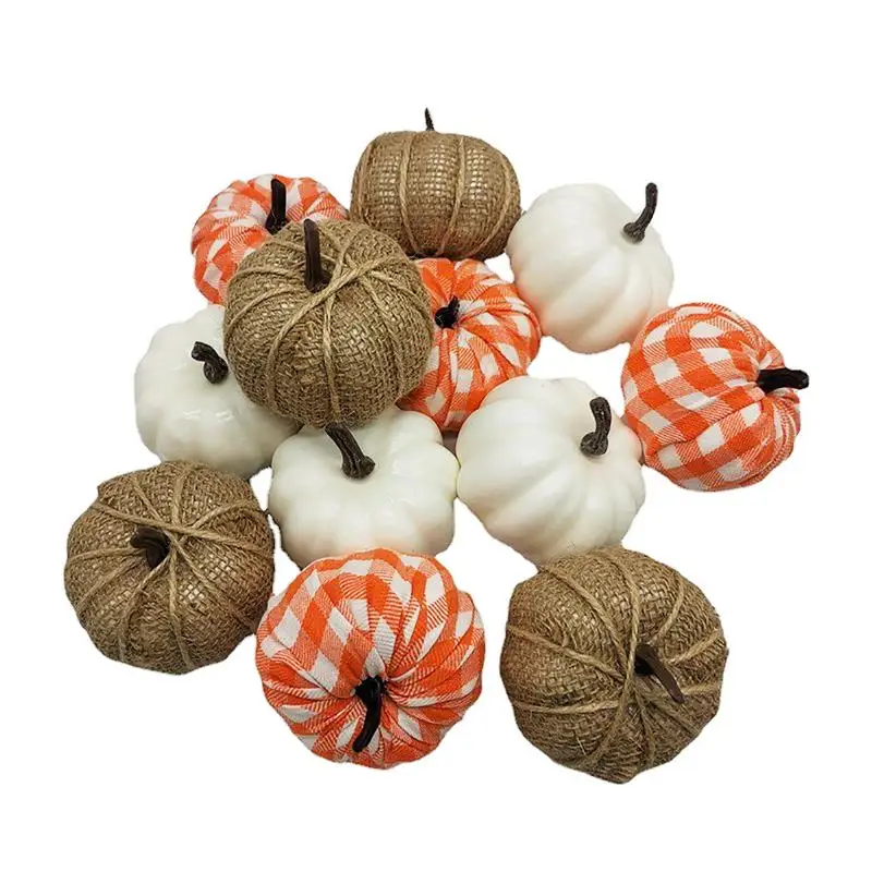 

Artificial Pumpkins Harvest Fall Decoration Artificial Pumpkin Hang Ornament Harvest Pumpkin Shaped Autumn Table Centerpiece For