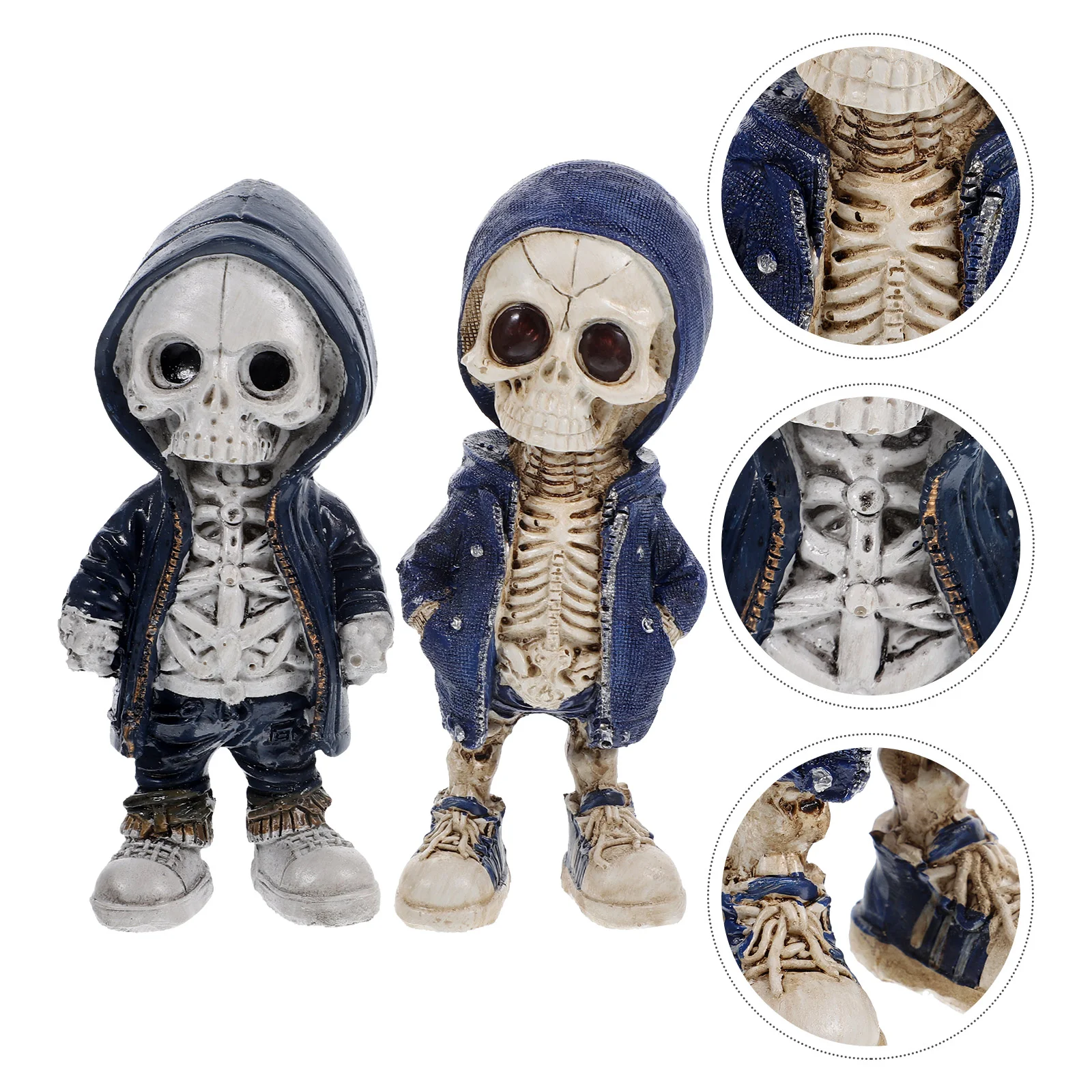 

2pcs Halloween Figurine Cool Ornament Table Figurine