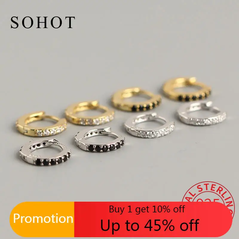 

Серьги-кольца женские круглые из серебра 925 пробы с фианитом
