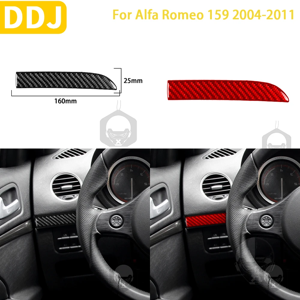

For Alfa Romeo 159 2004 2005 2006 2007 2008 2009 2010 2011 Accessories Carbon Fiber Car Interior Driver Side Instrument Sticker