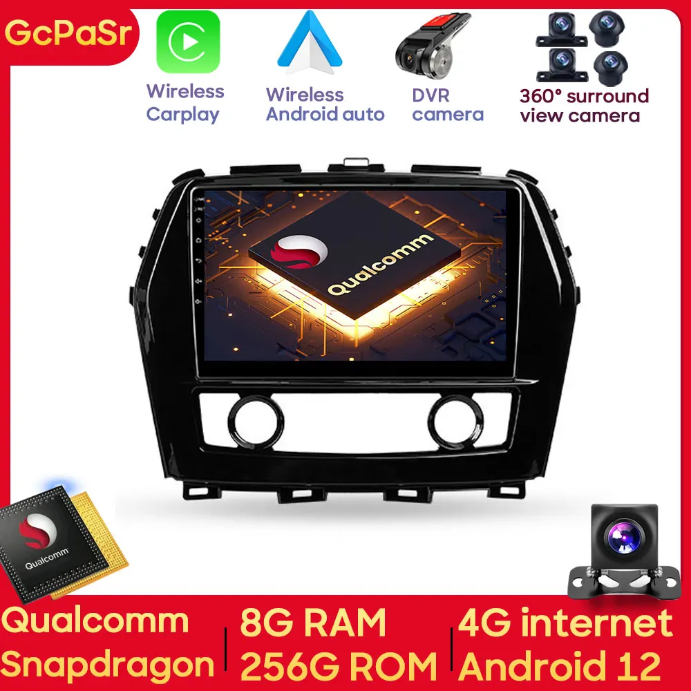 

Qualcomm Snapdragon Android For Nissan Maxima A36 2015 - 2020 Car Radio Video Player IPS Screen Monitor Autoradio 4G IPS