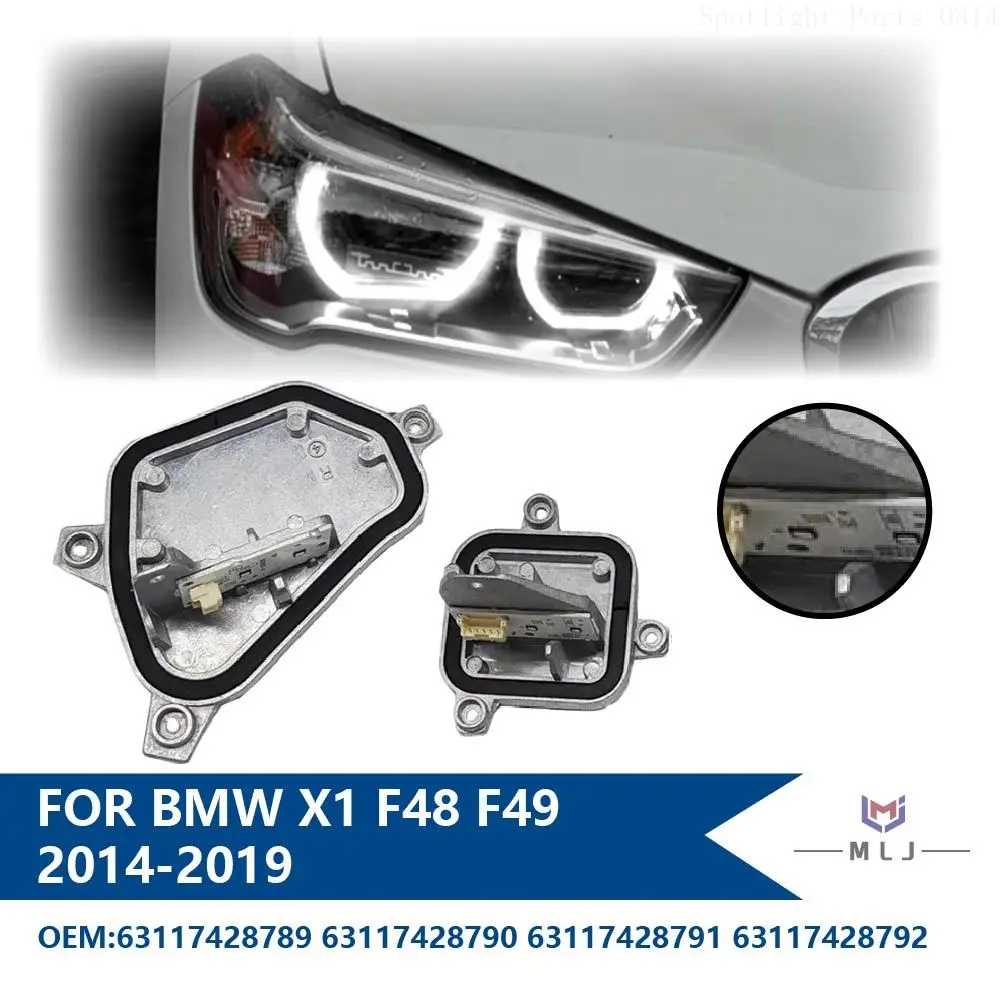 Фото Для BMW X1 X2 F48 F49 2014-2019 63117428789 63117428790 Модуль управления светодиодными фарами Angel Eye DRL 63117428791 63117428792 №1