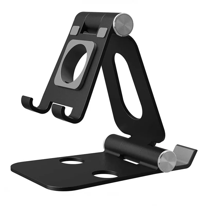 tongdaytech 2in1 desk phone holder stand for iphone 12 11 pro max tablet metal foldable phone stand soporte para telefono movil free global shipping