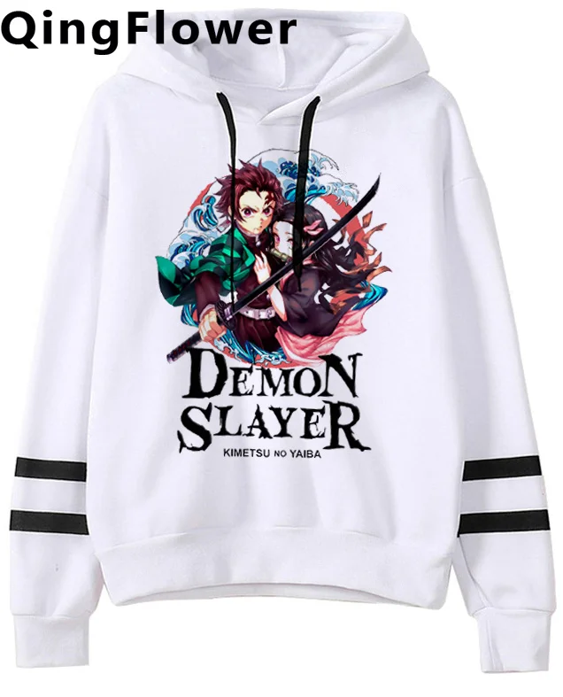 

Толстовки с капюшоном для мужчин, рассекающий демонов, манга, уличная одежда, винтажные аниме мужские толстовки