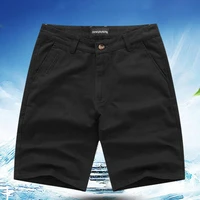 cargo shorts mid rise summer button solid color pockets shorts beach shorts for club