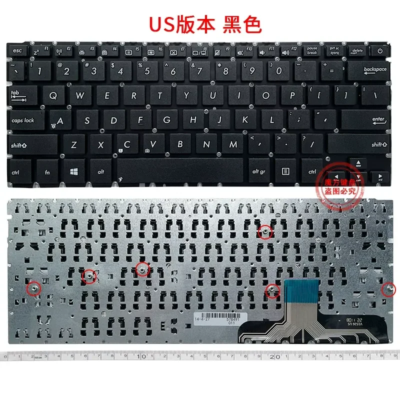 Фото Новая черная серебристая клавиатура для ноутбука ASUS UX301 UX301L UX301LA UX301LN UX301A №1