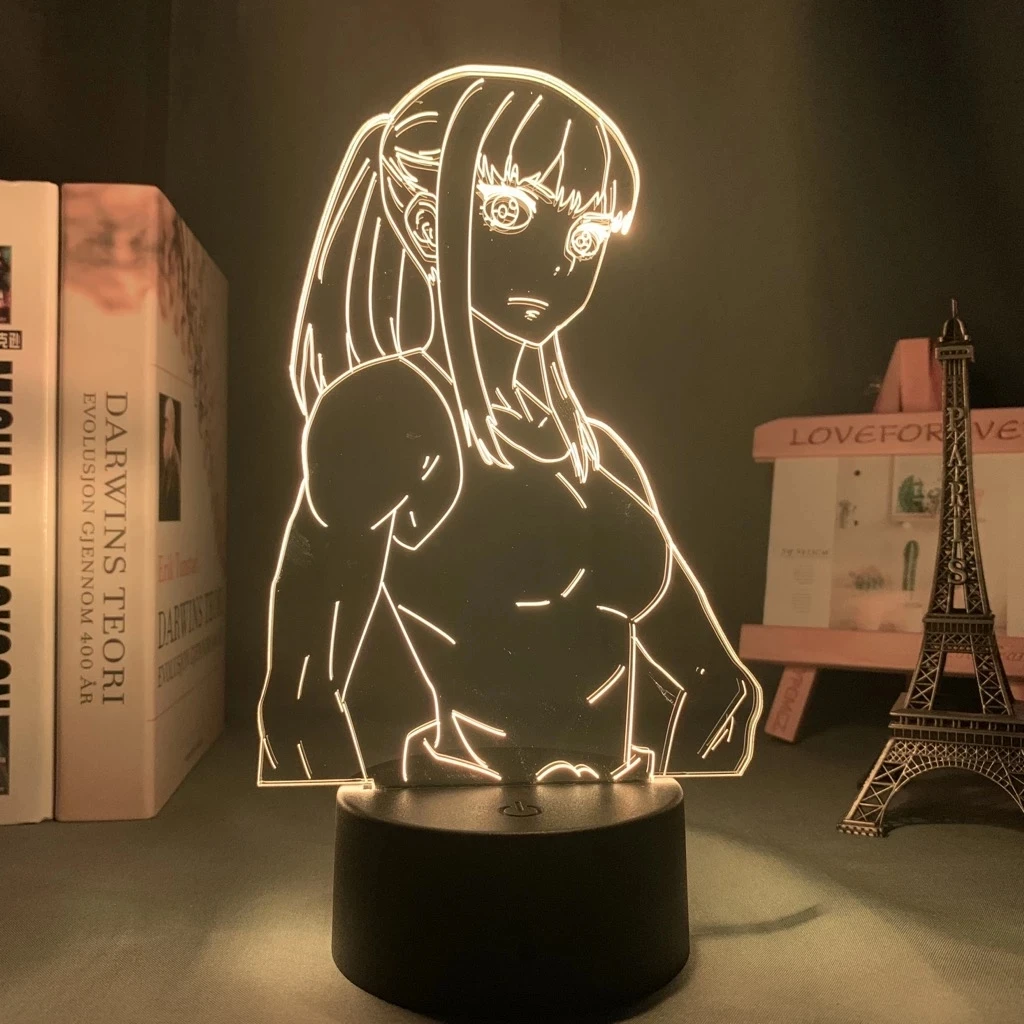 

Acrylic Led Night Light Lamp Anime Fire Force for Bedroom Deco Light Manga Birthday Gift Fire Force Anime 3d Light Maki Oze