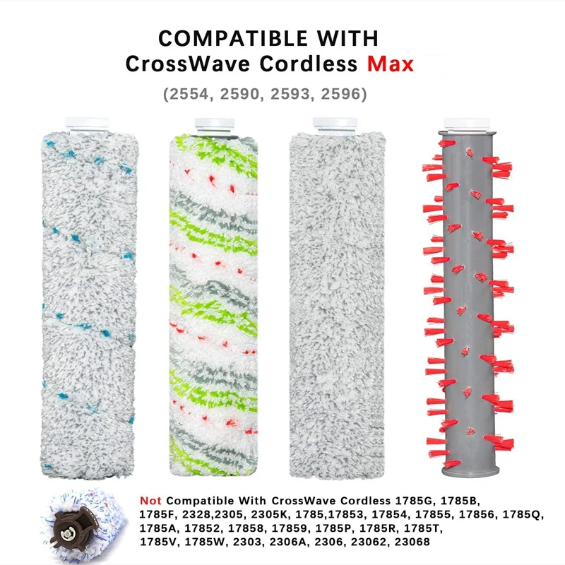 Для Bissell Crosswave Cordless Max Series 2554 2590 2593 2596 пылесос для влажной и сухой уборки роликовая