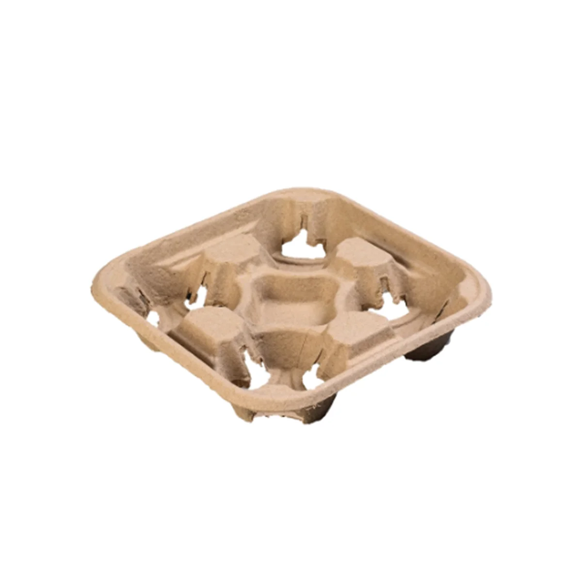 

Контейнеры для напитков с 4 чашками, 25 шт., новые и улучшенные биоразлагаемые, безопасные для премиум-класса контейнеры для напитков оптом для ресторанов