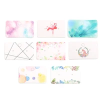 50 pcs paper label tag jewelry earrings display card flower leaf flamingo rectangle multicolor diy deco 50mm2 x 30mm1 18