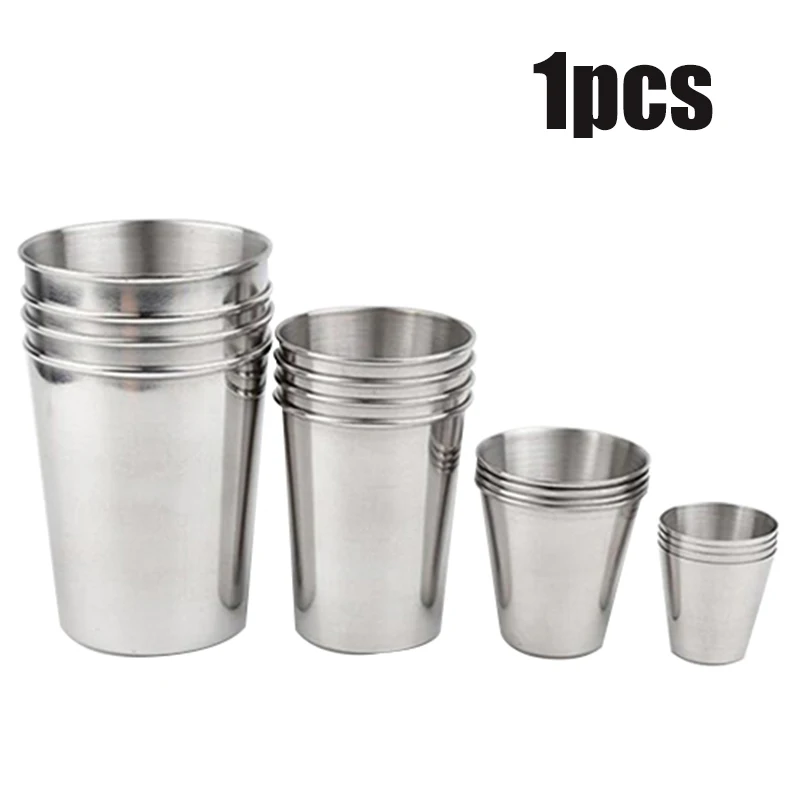 

30/180/320ML Stainless Steel Mug Cup Beer Mug Coffee Tea Wine Milk Tumbler Portable Travel Cup Drop Resistant Cup For Children