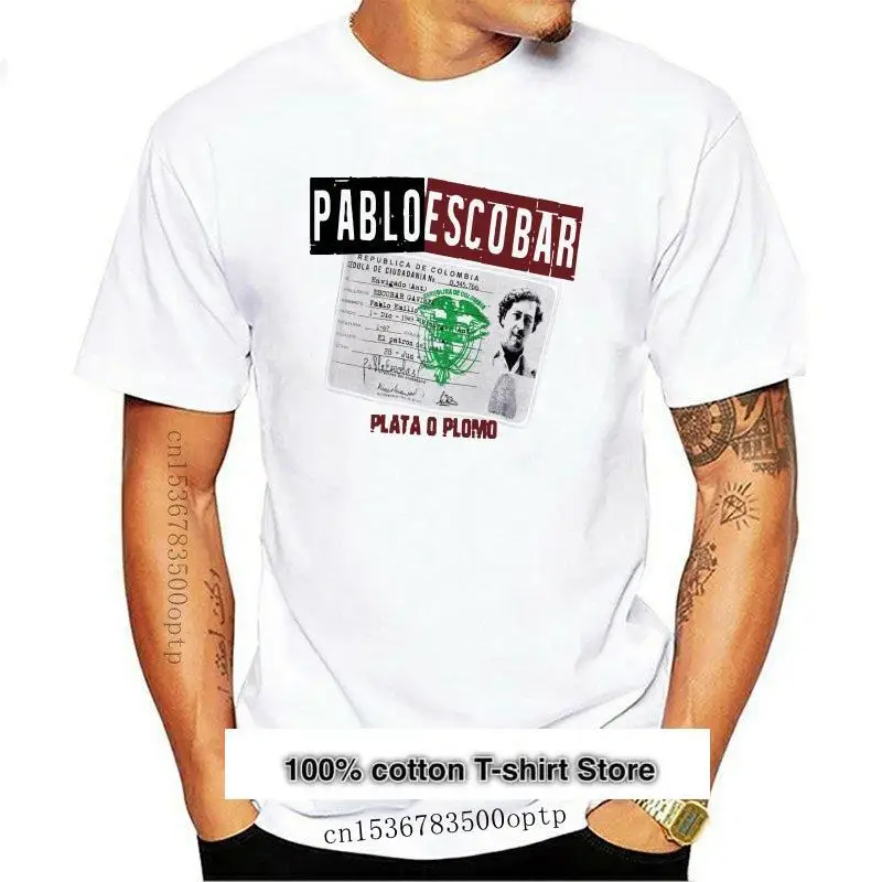 

Camiseta de PABLO ESCOBAR MEDELLIN SCARFACE para hombre, ropa para parte superior masculina, gran oferta, 2021, novedad, 2021