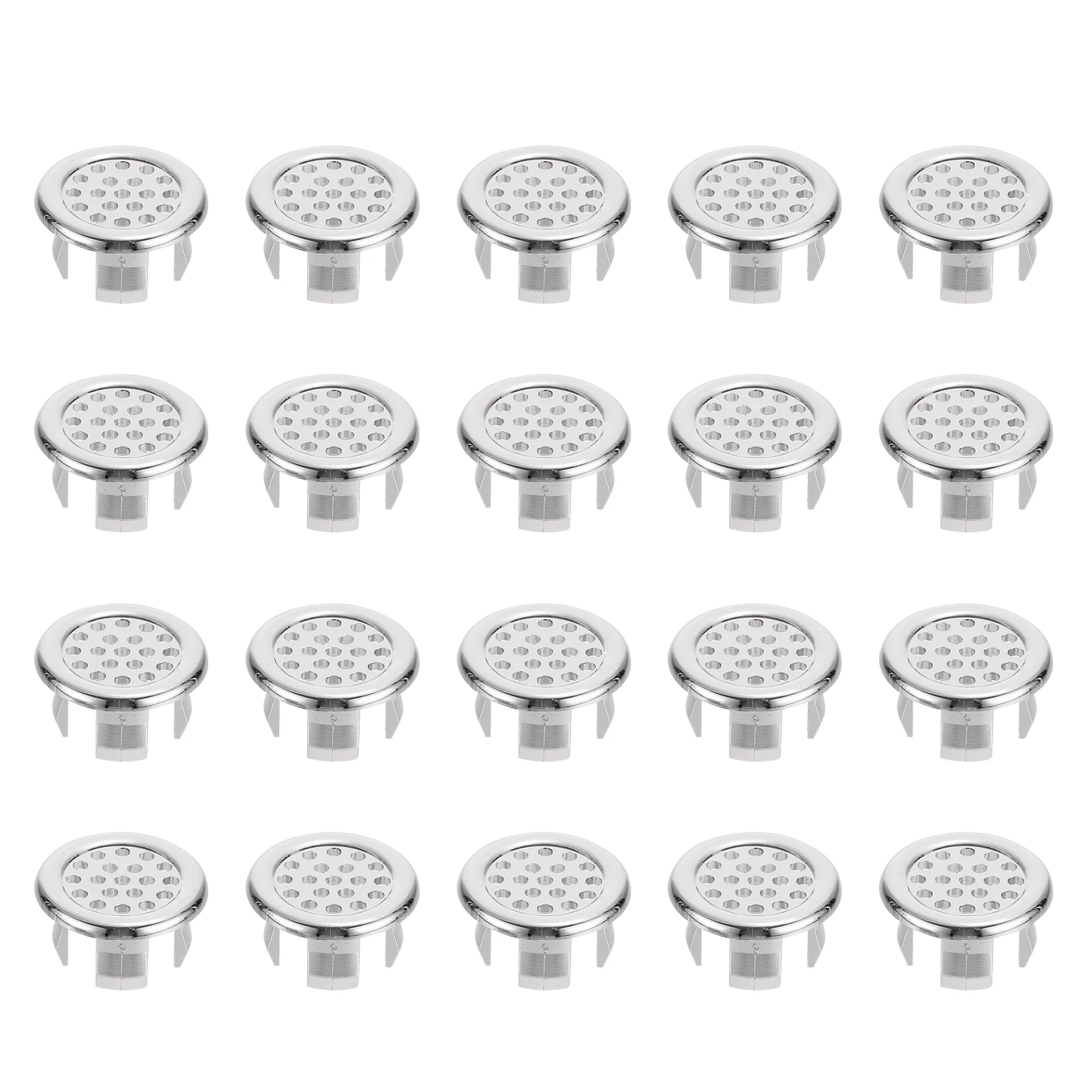 

20pcs Kitchen Bathroom Basin Trim Bath Sink Hole Round Overflow Drain Cap Cover Overflow Ring Hollow Wash Basin Overflow Rings