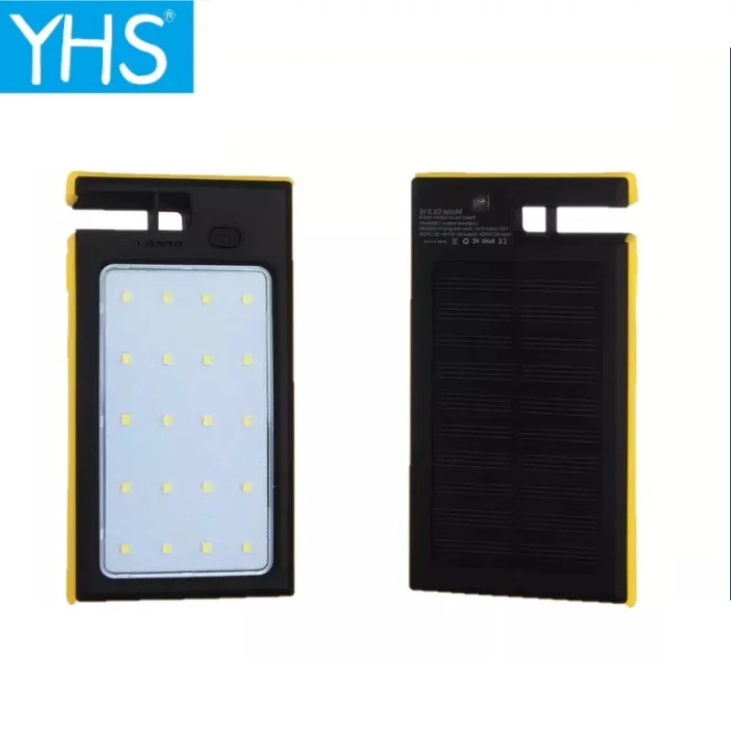 

50000mAh Stand Multifunctional Camping Light Solar Power Large Capacity Portable 2USB Ports Power Bank Battery for Xiaomi iPhone