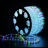 10m ac220vbattery led strip lights outdoor street garland rope string lights decorations for house garden fence christmas tree
