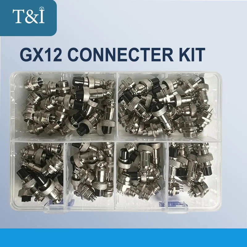 

GX12 KIT 2 3 4 5 6 7Pin Nut Type Male&Female Electric Wire Panel Aviation Connector Circular Dropshipping
