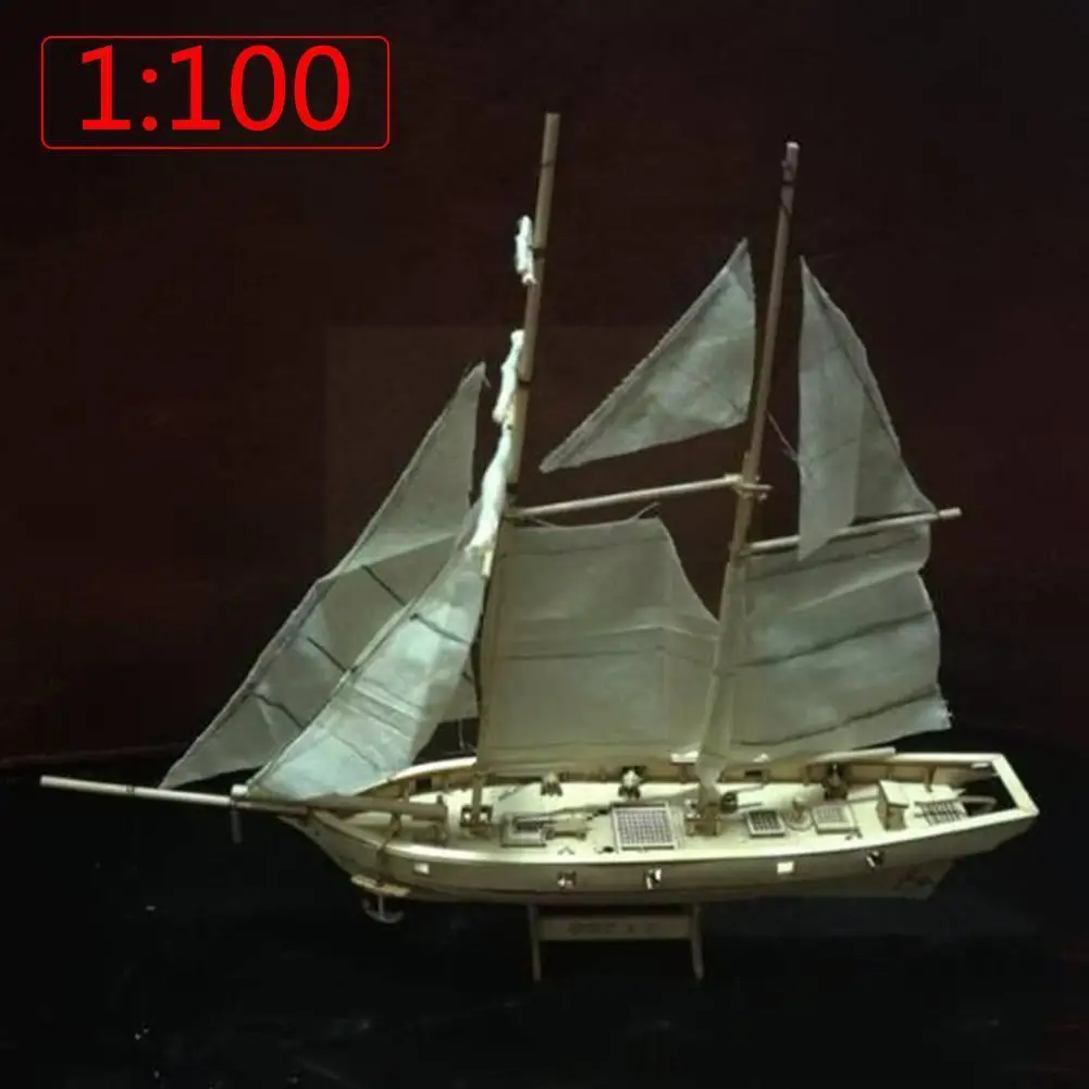 

1:100 деревянная сборная парусная лодка век навигации сборный корабль классическая модель комплект деревянные поделки «сделай сам» деревянн...