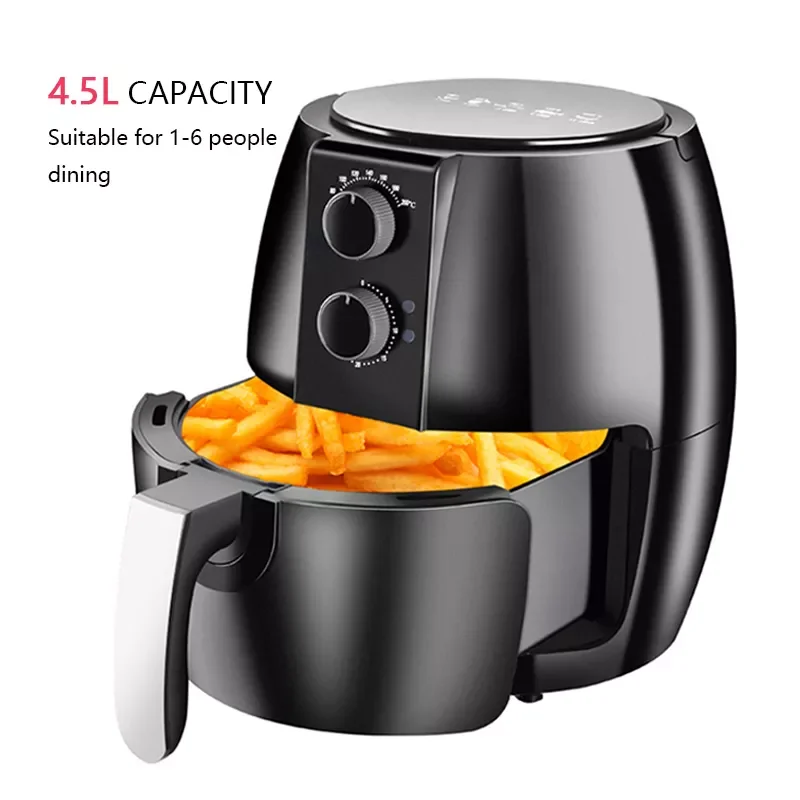 

Smart Air Fryer 4.5L Large-capacity Household Multi-functional Smart Oil-free Smokeless Oven Air Fryer 220V
