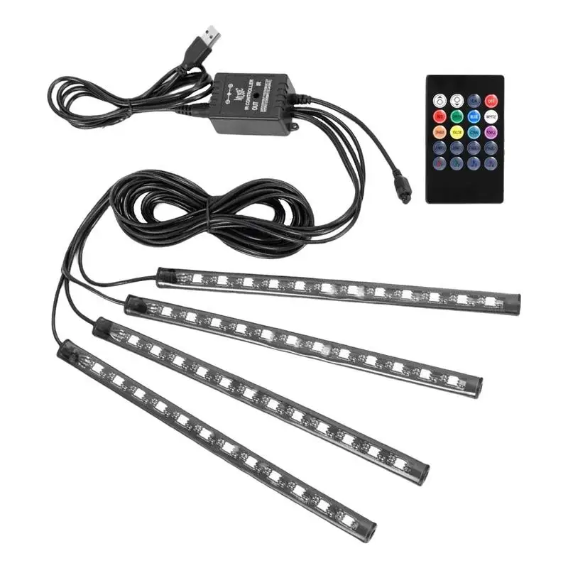 

LED Car Ambient Lights Car Interior Ambient Lights Automotive RGB LED Light Strip Music Sync Rgb Led Lights For Cars Wireless