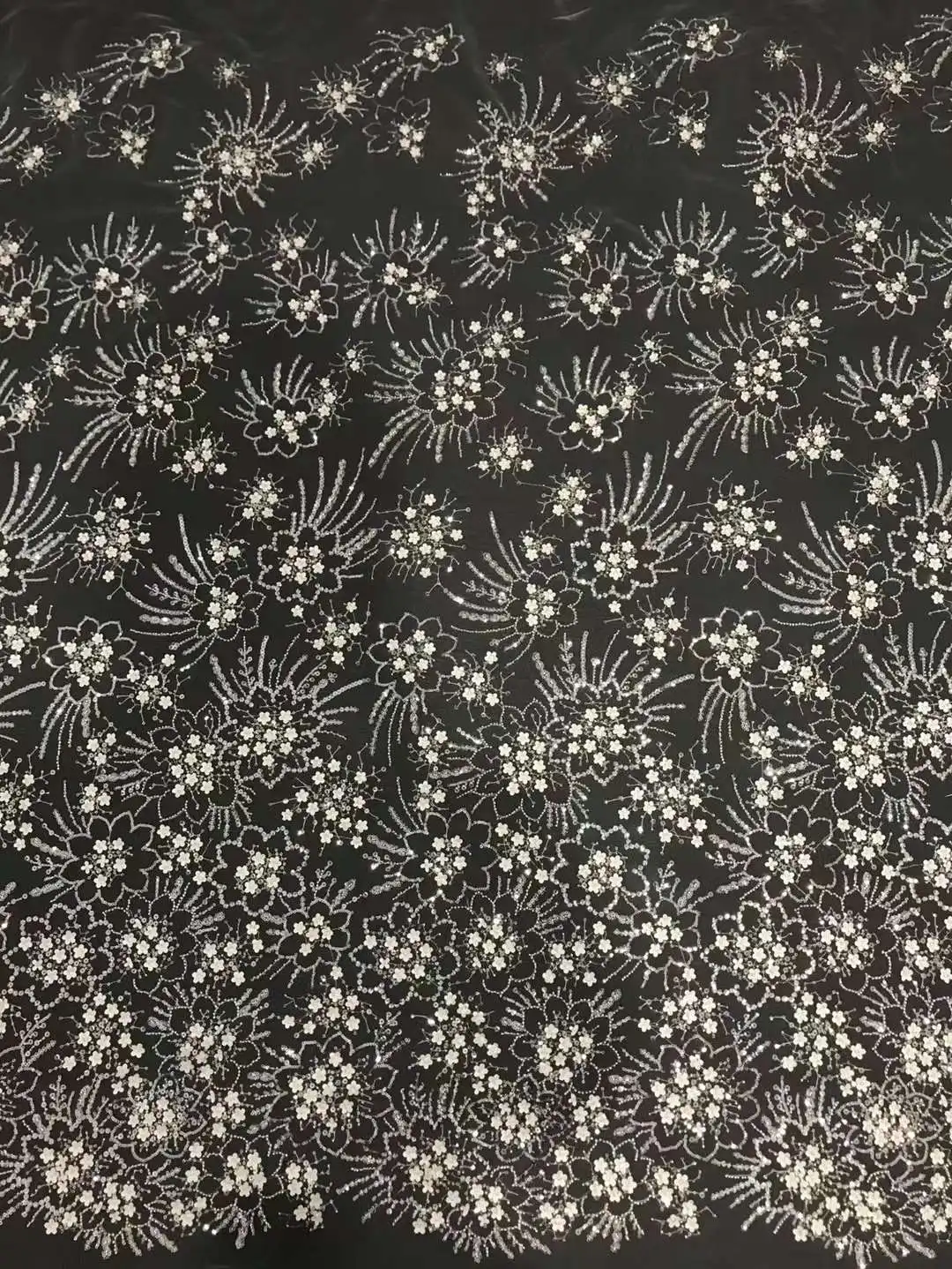 

Красивый дизайн платья, Белый 3D + вышивка бусинами, французская сетчатая пряжа из бисера, Африканский нигерийский материал, кружева для свадебных вечерних платьев