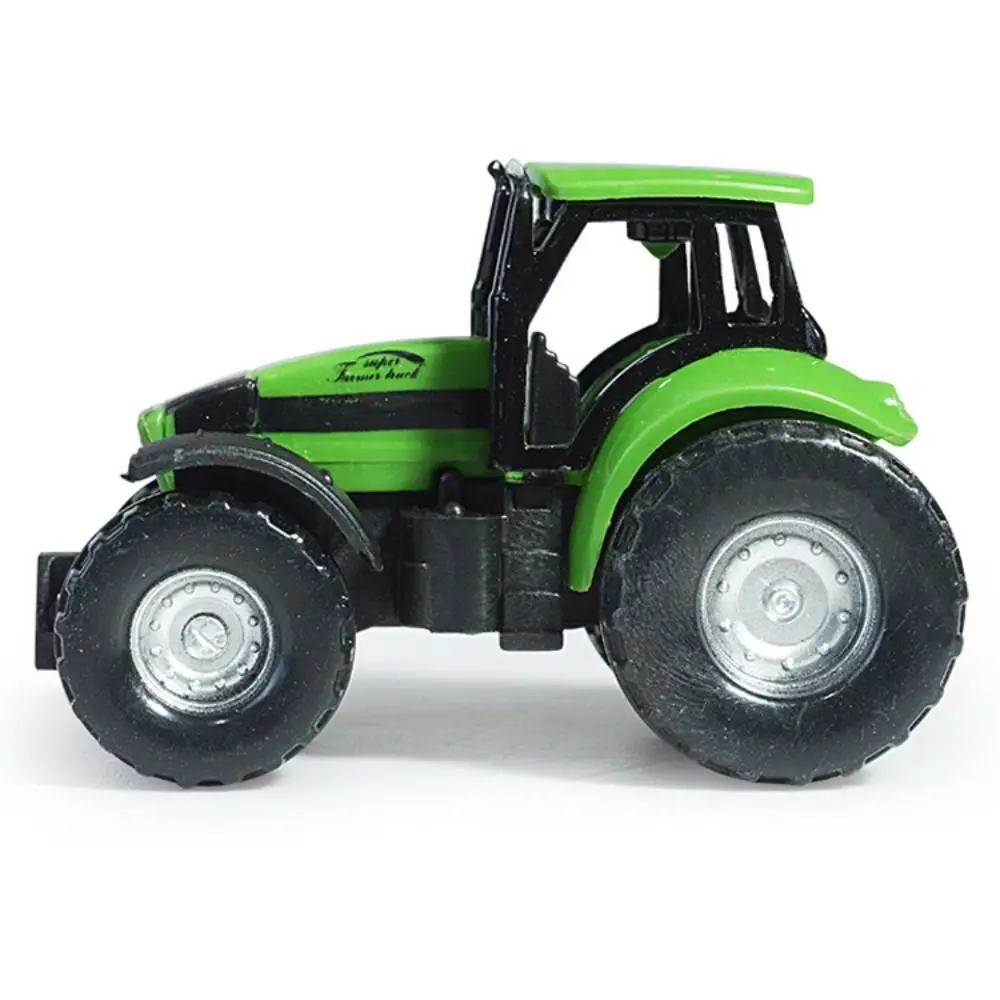 

2PCS Mini Vehicle Model Diecasts Sliding Tipper Animal Puzzle Toy Agricultural Car Inertia Power Utility Vehicle