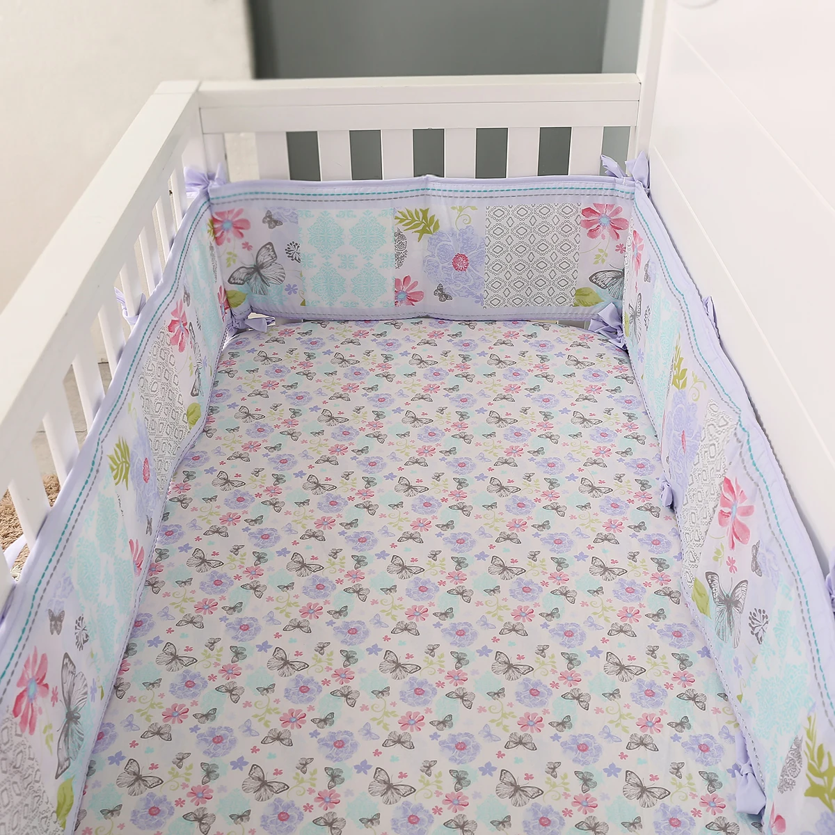 OEKO TEX 100 комплект постельного белья для детской кроватки с вышивкой серебряной