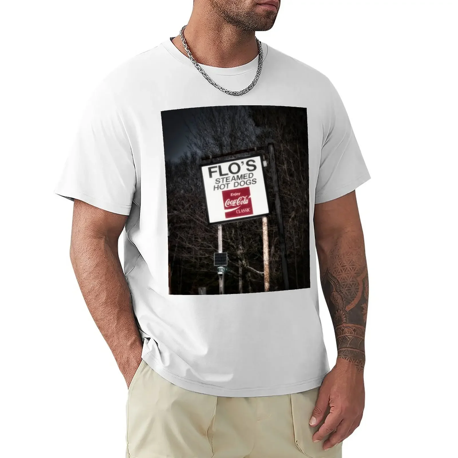Футболка Flos Hotdogs мужская с коротким рукавом накидка неддик Мэн на заказ