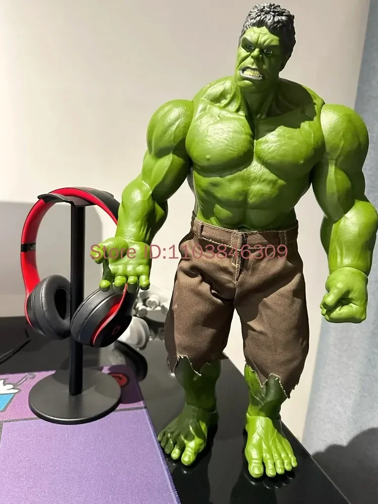 Фото Фигурка Marvel Hulk, 42 см, большая модель персонажа аниме, настольное украшение, коллекционная игрушка для мальчиков, подарок на день рождения №4