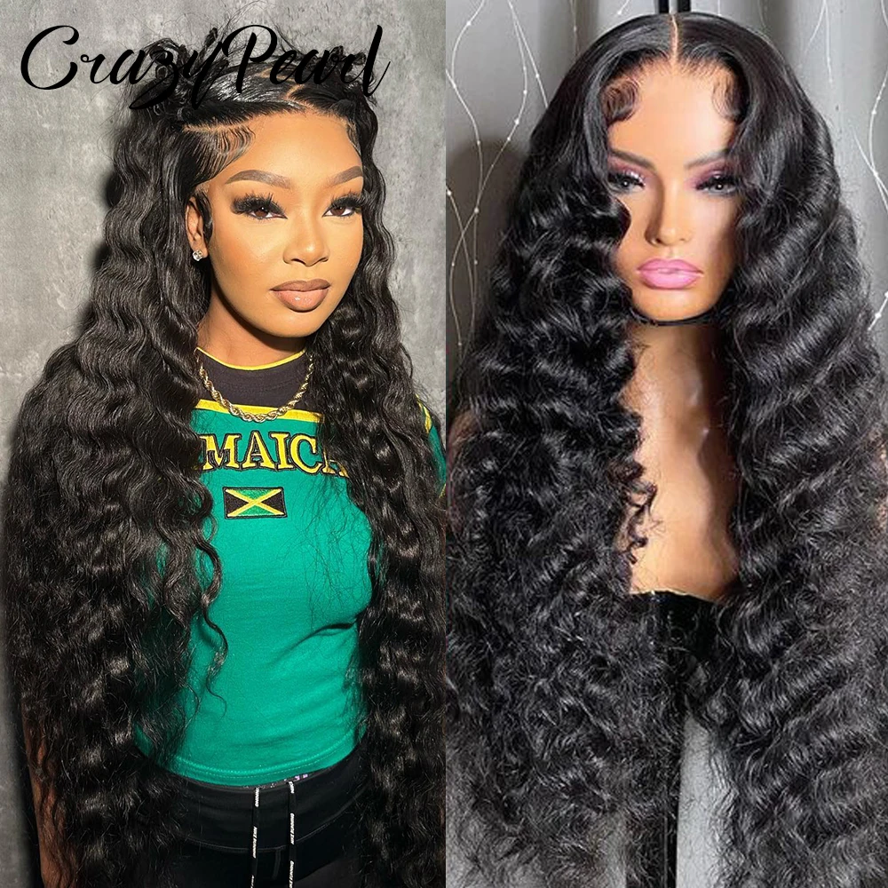 Фото Парик из натуральных волос 13X6 Loose Wave HD Lace Front, плотность 210, 100% натуральные человеческие волосы, 15A, парик Loose Deep Wave, предварительно проработанный, с эффектом натуральной линии роста волос №3